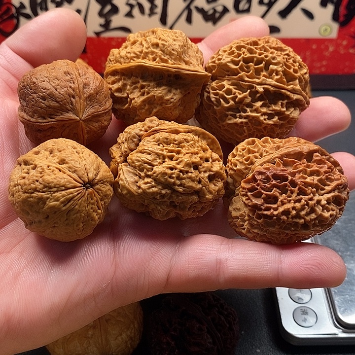 文玩核桃把件云铁珊瑚套餐