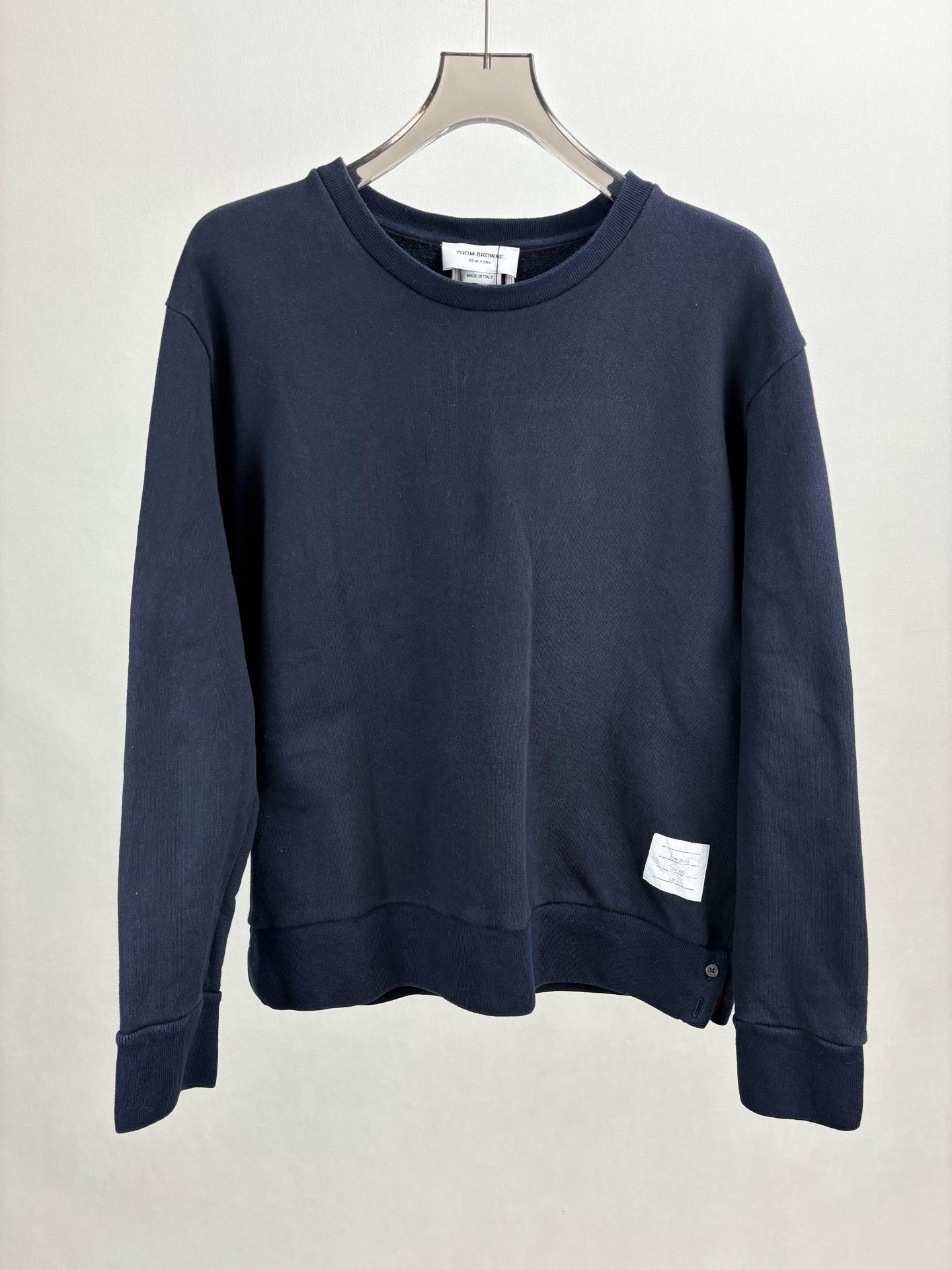 95新 THOMBROWNE THOM BROWNE TB背后彩条长袖卫衣 5码 15403