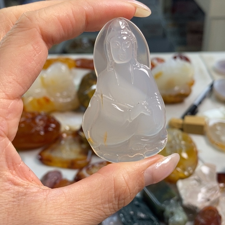 玛瑙/玉髓吊坠(不含链)未镶嵌