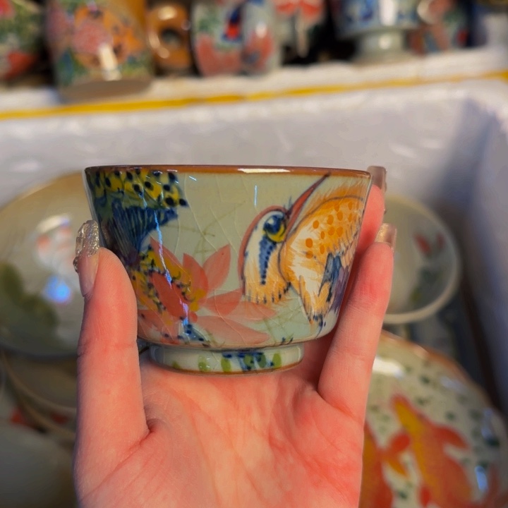 瓷片景德镇陶瓷手工手绘