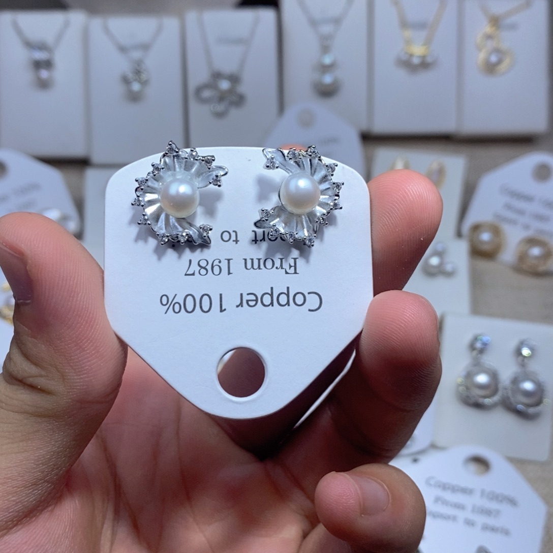 未镶嵌淡水珍珠耳饰