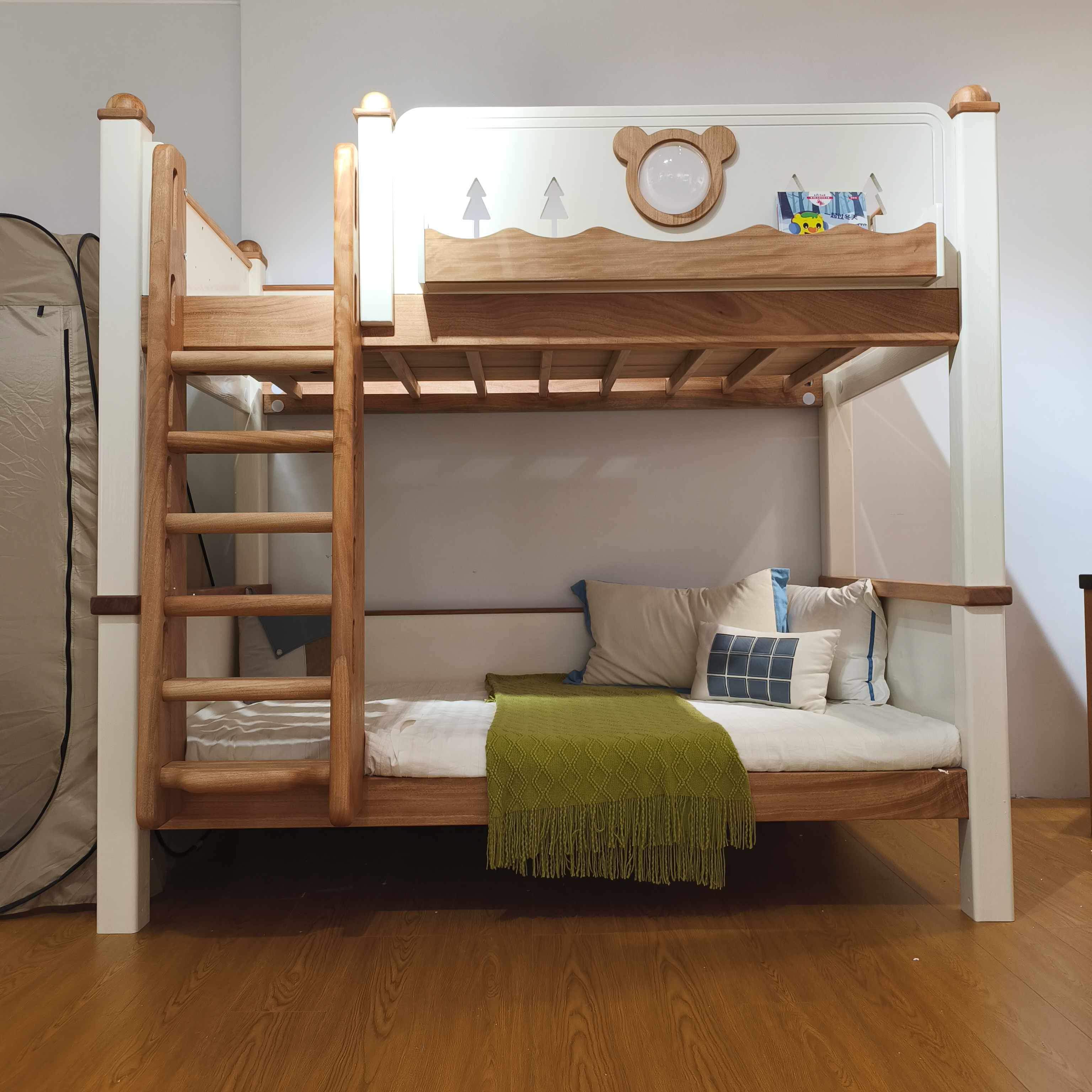 【一家一木】高低床上下床子母床儿童床双人床上下铺儿童床双层床