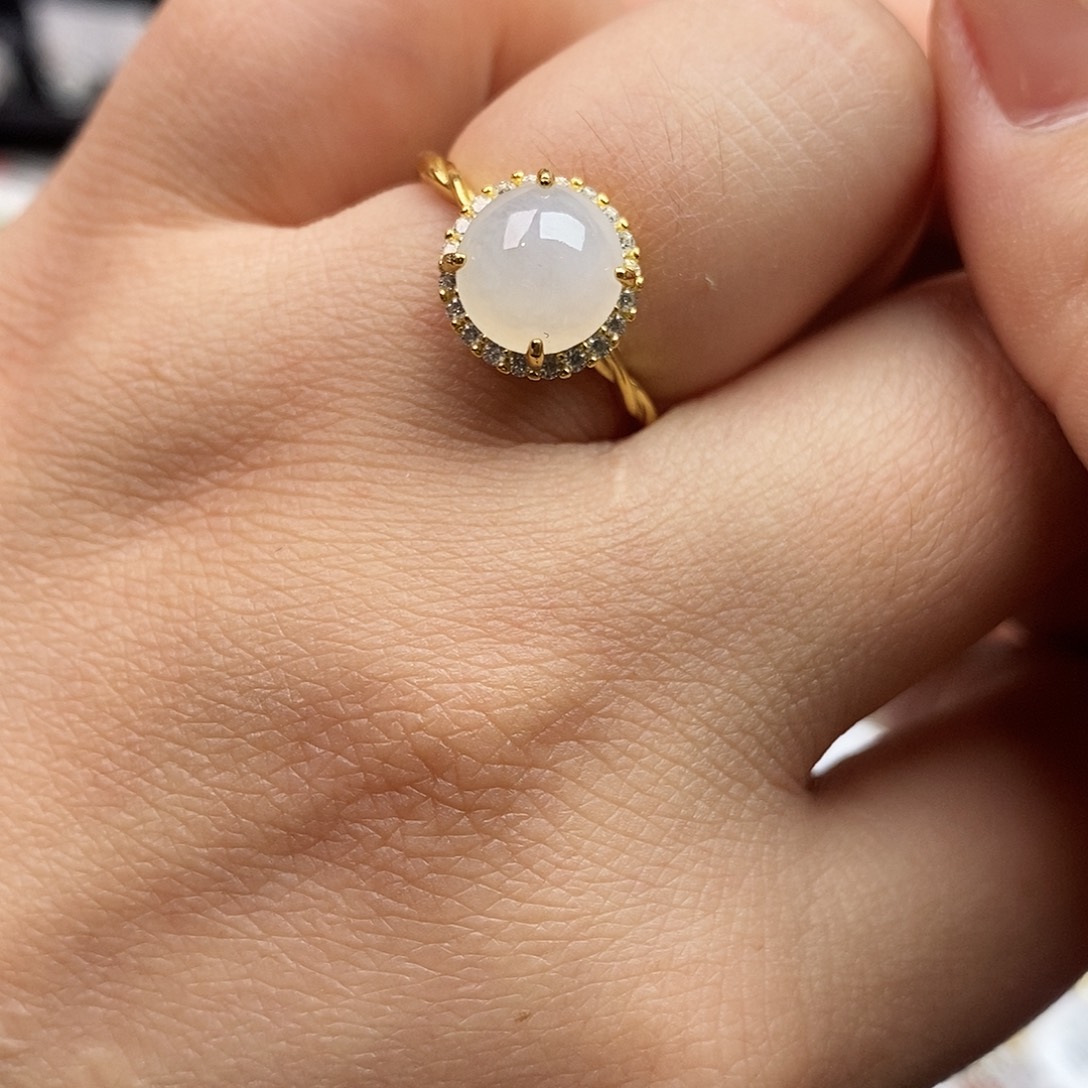 翡翠未镶嵌戒指翡翠