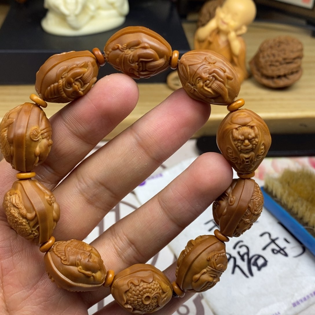 橄榄核手串/手链橄榄核雕刻工艺宇