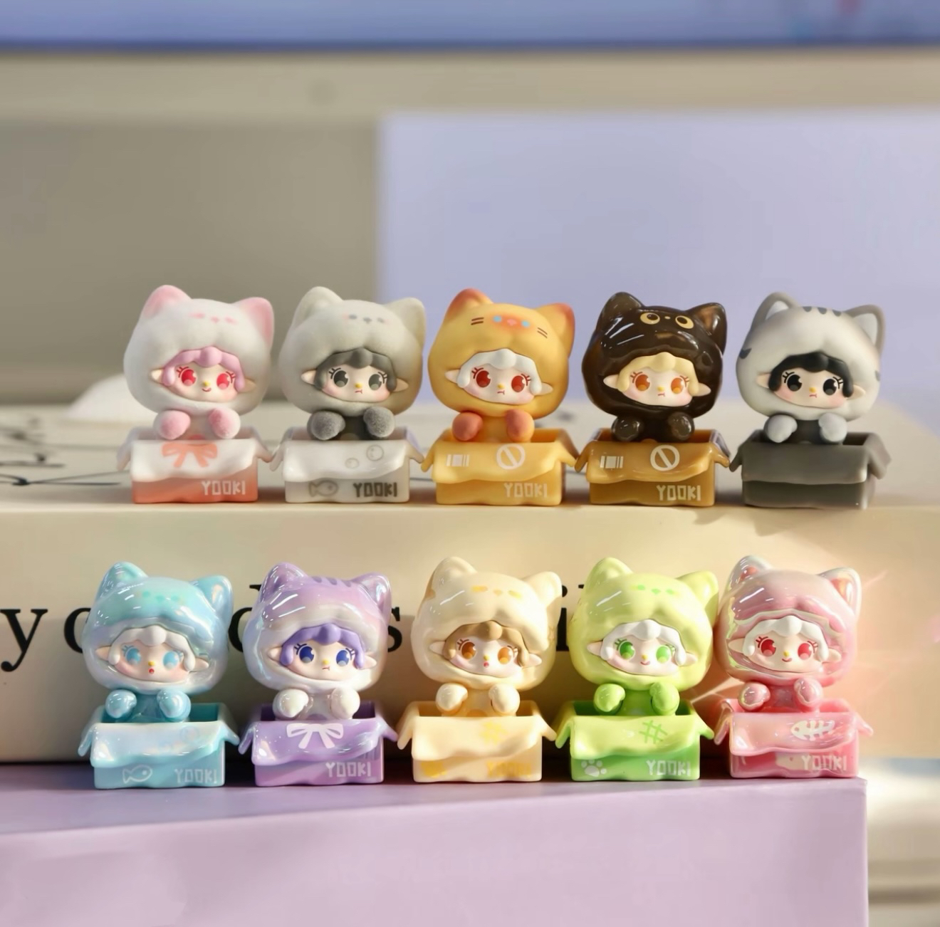 【拆盒】有喵出没系列-氧氧二代萌粒盲盒手办可爱礼品礼物挂件盲袋