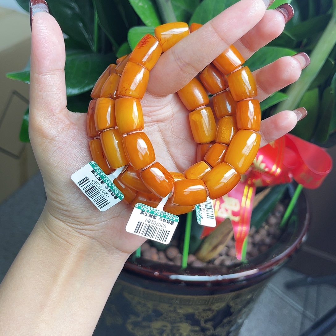 琥珀手链未镶嵌多样性发其一 12m