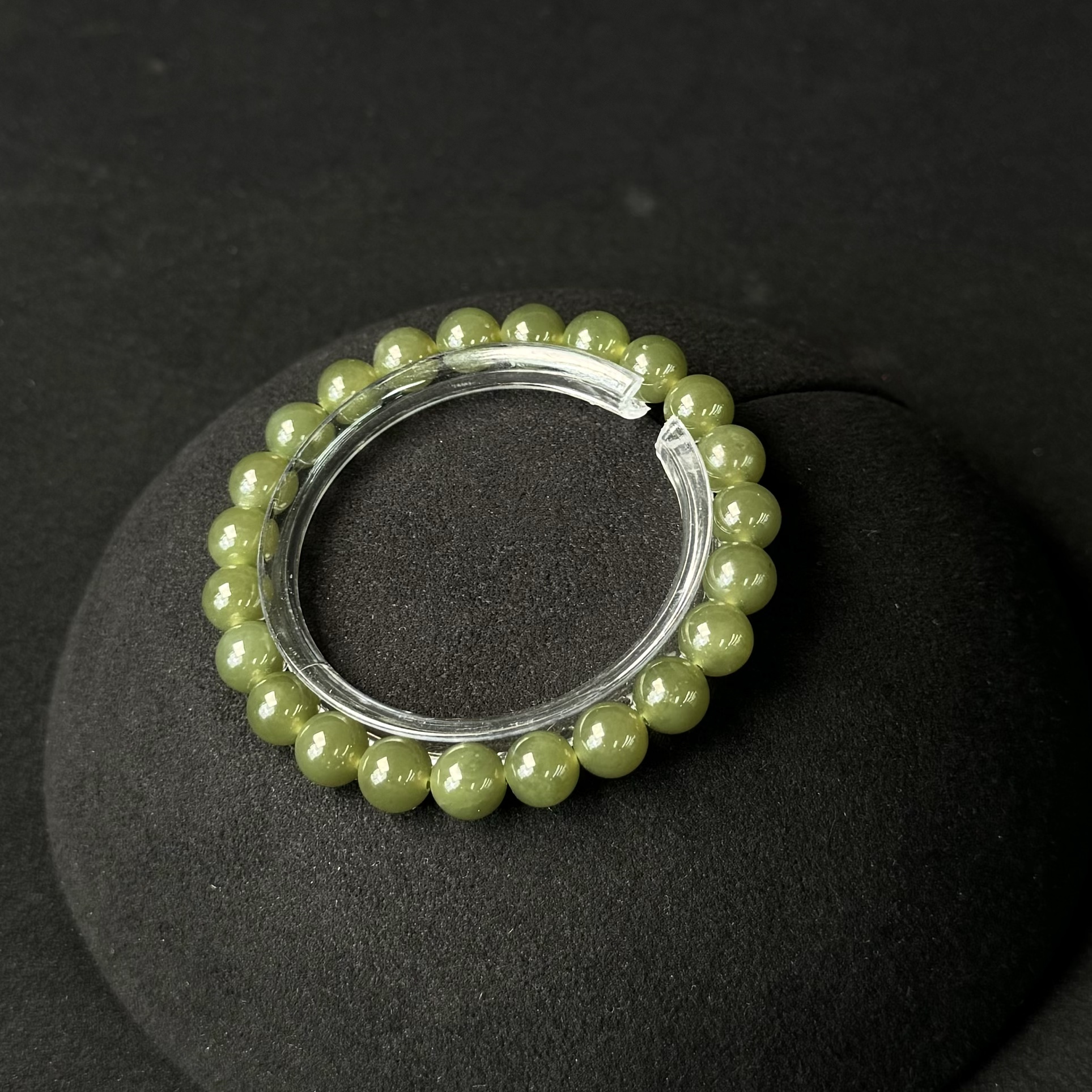 和田玉黄口料手串｜珠子很油10mm左右多样性发其一