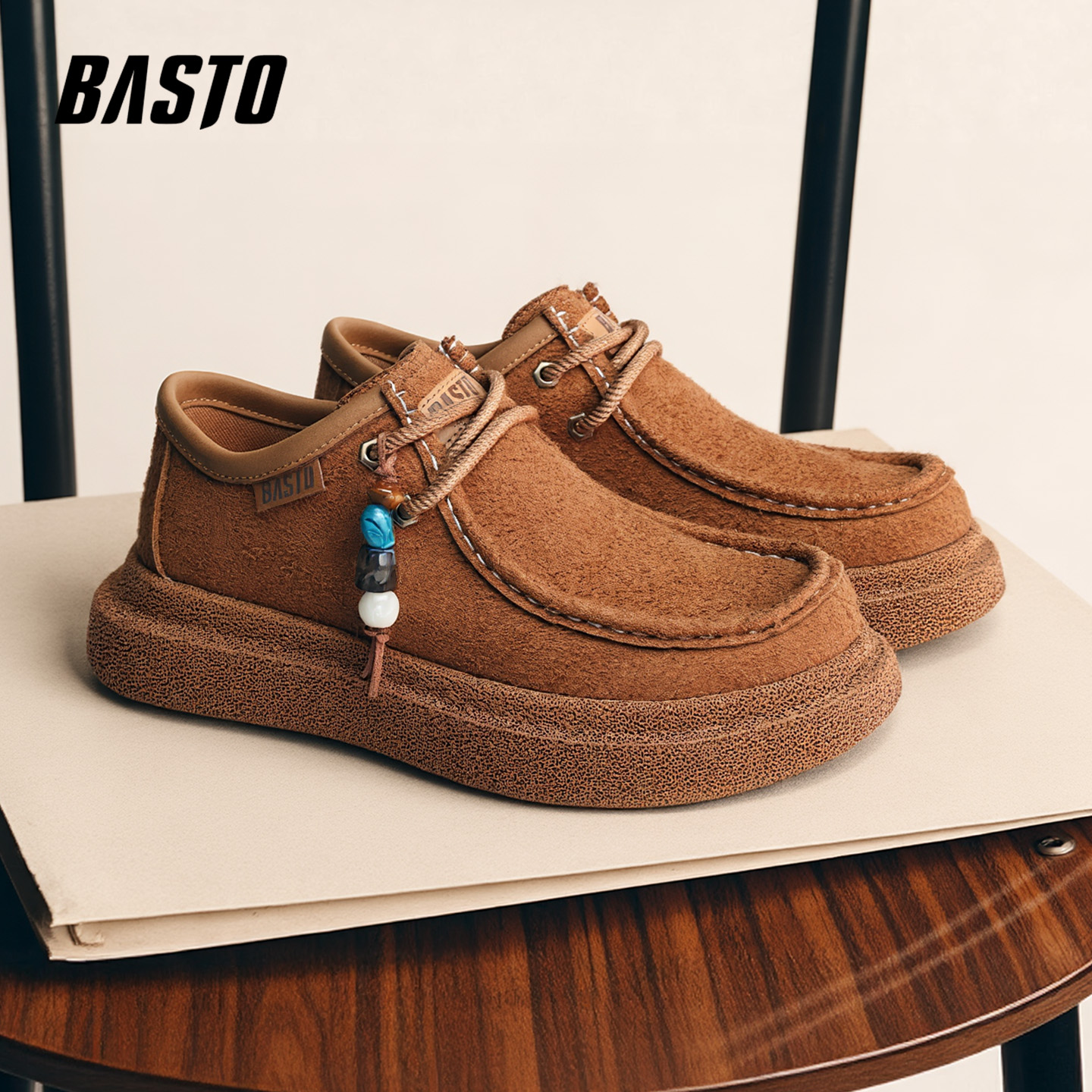 百思图欧美风软底增高厚款板鞋休闲时尚秋冬男鞋时尚百搭休闲鞋