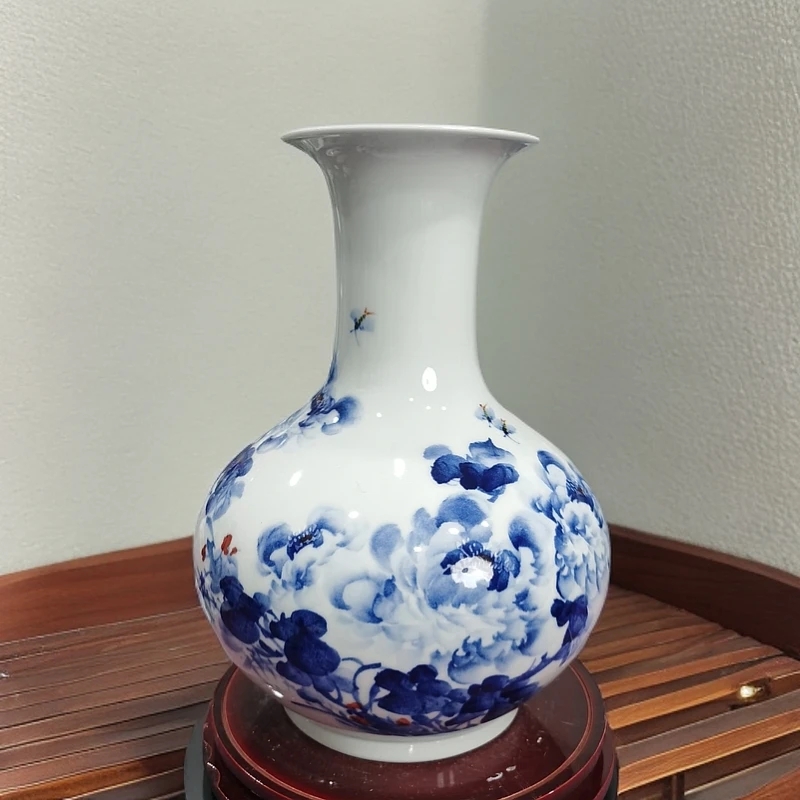 景德镇徐建明老师手工手绘花瓶