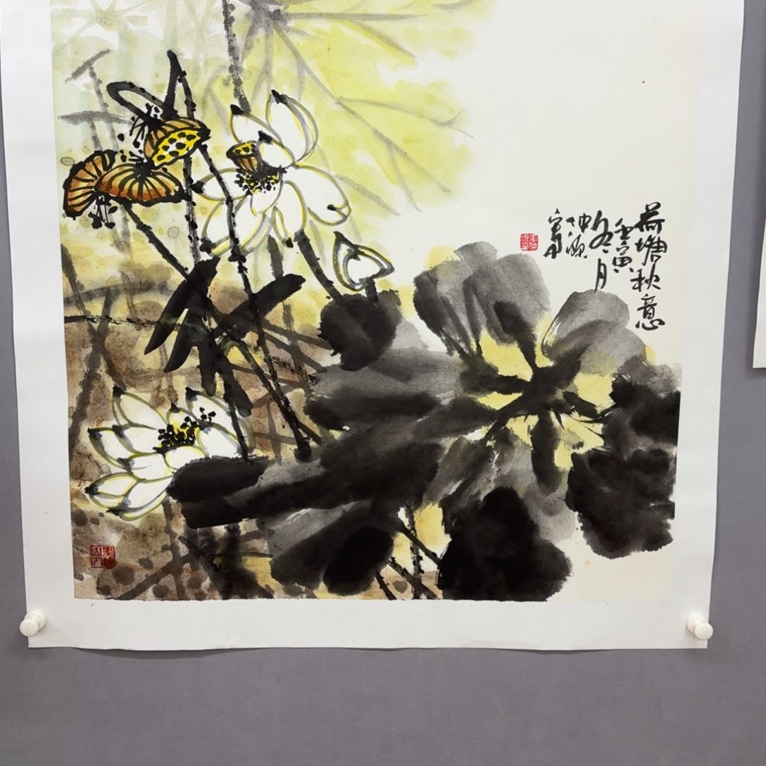 国画艺术家真人手绘