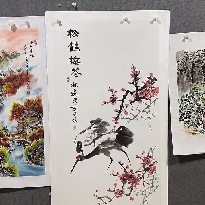 国画手写手绘作品500