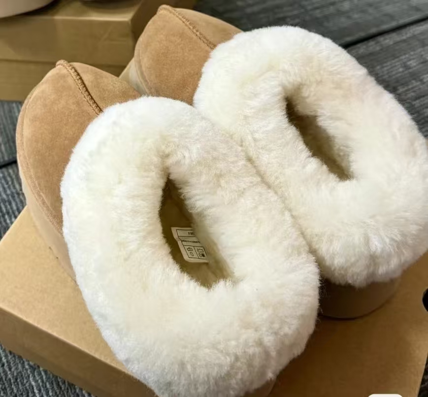 【塔茨特】子义同款-桑坡雪地靴-皮毛一体加绒保暖冬季雪地靴