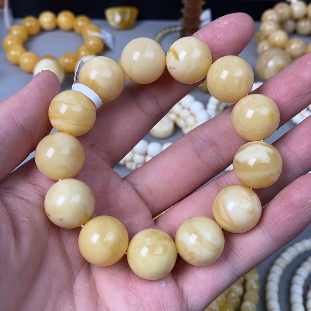 琥珀珠宝奇石未镶嵌16mm➕