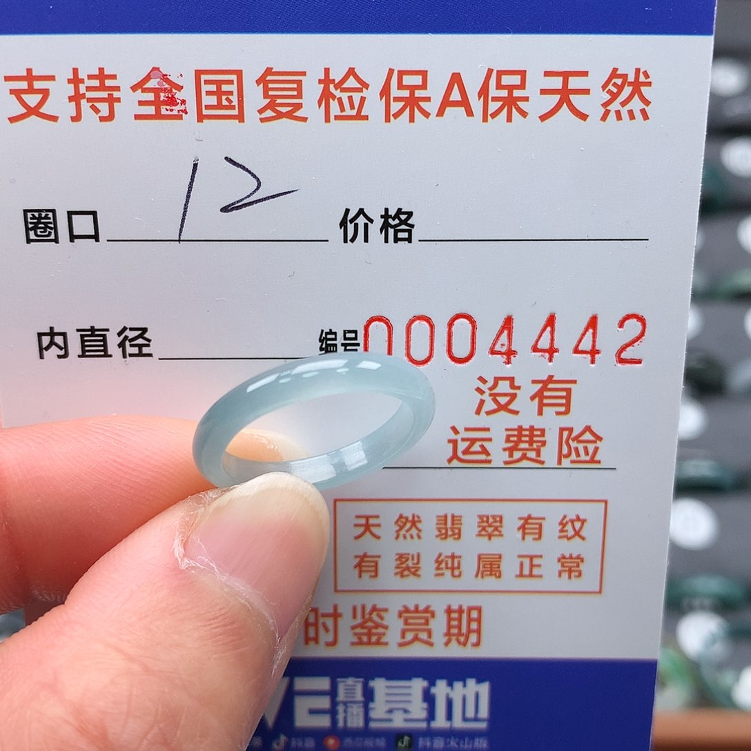 【闪购商品】翡翠戒指未镶嵌程12圈口