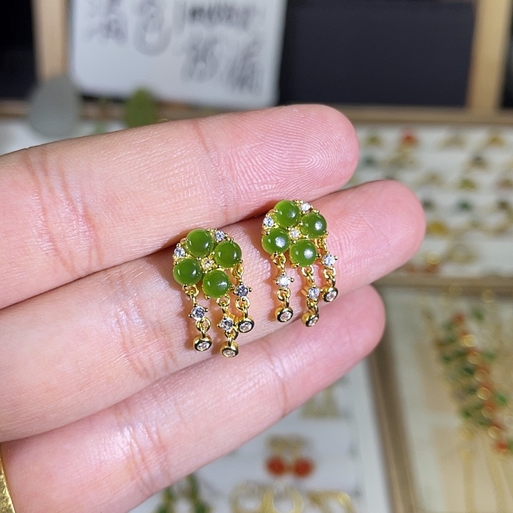 和田玉银S925镶嵌颈饰