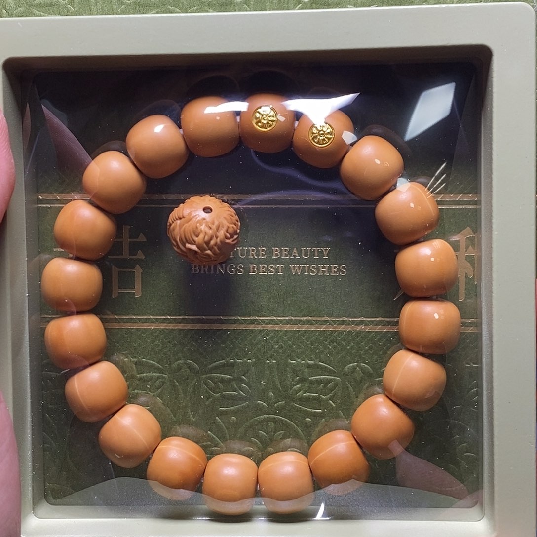 猴头核桃手串双18k金标手工柔光老邢12左右全品134号