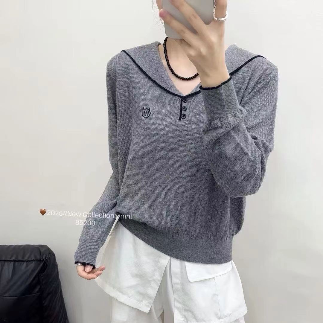 杜姐家海军领毛衫