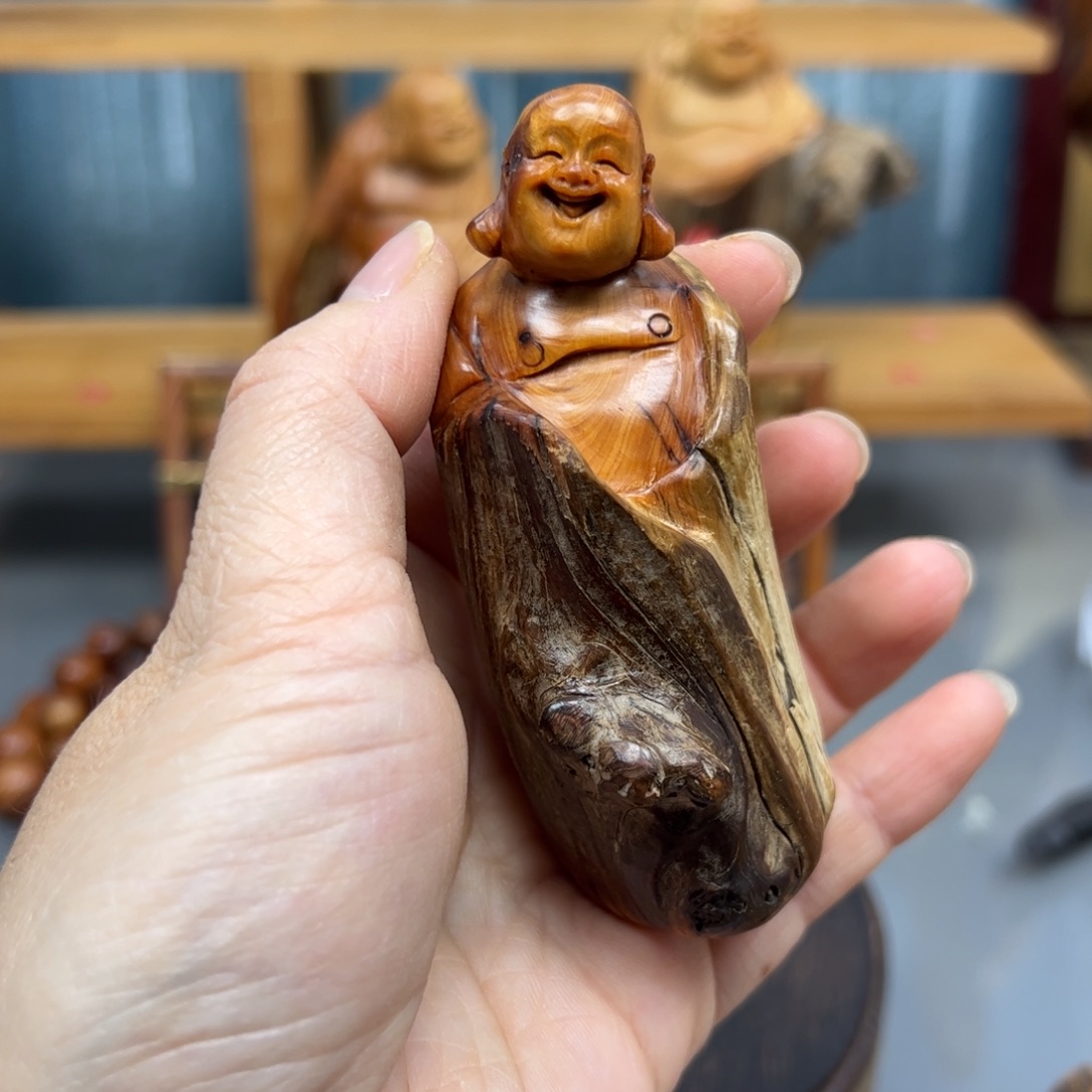 柏木崖柏木摆件手把件，11