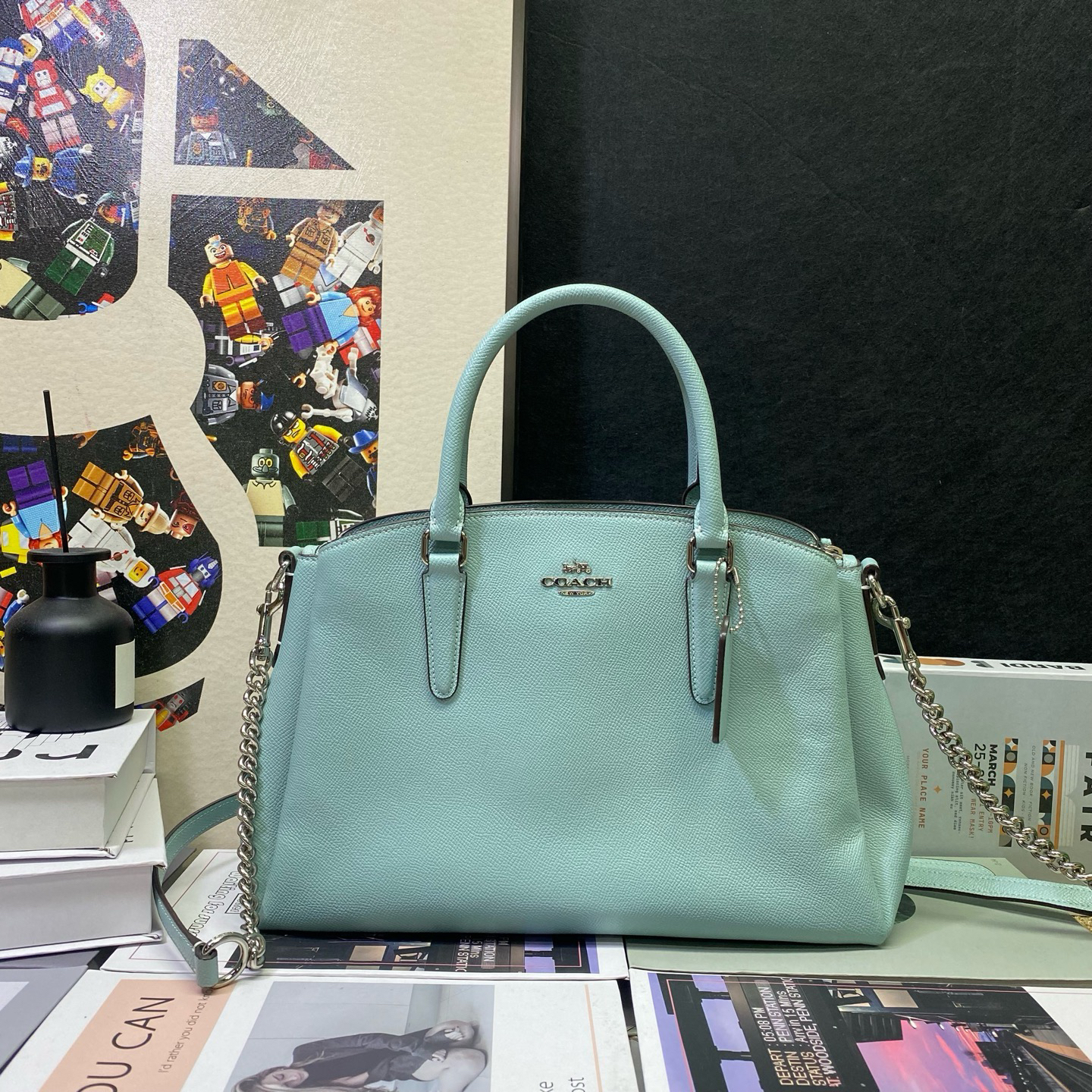 95新 COACH/蔻驰 23363斜挎包31*21