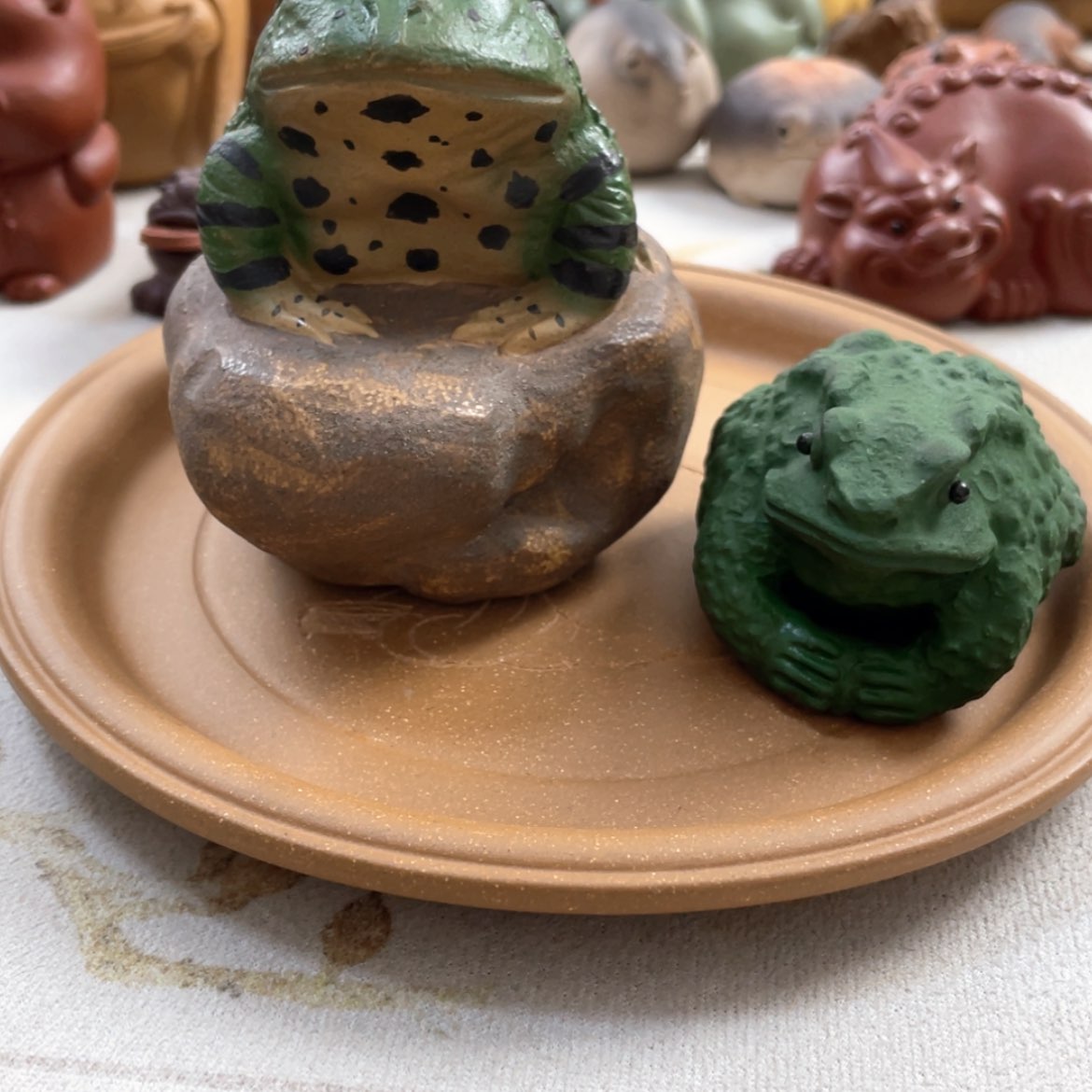 【闪购商品】紫砂茶宠哈***3紫砂青蛙