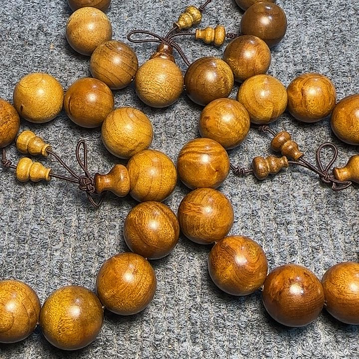 金丝楠全陈化老料把件串发一