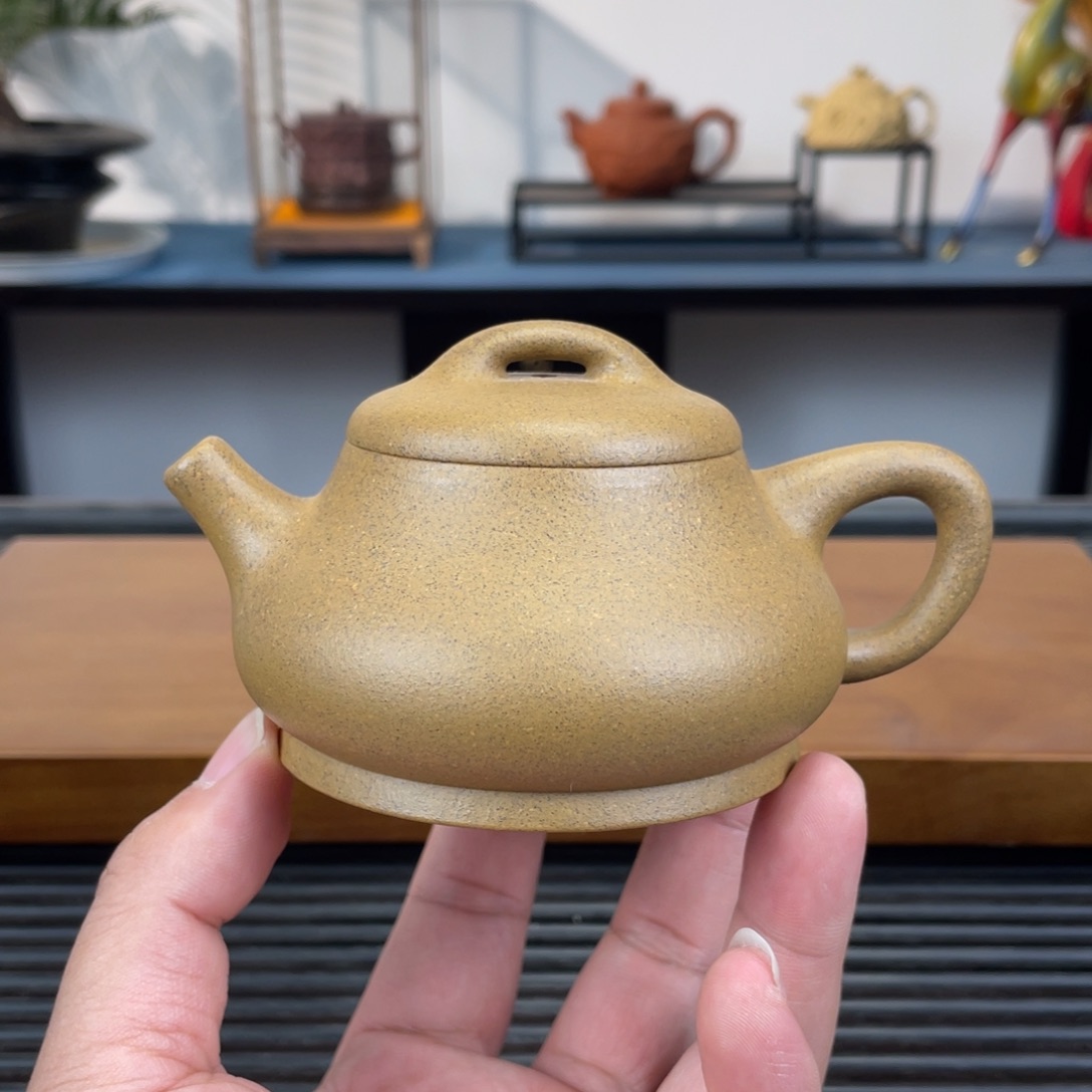 紫砂茶壶青段柱瓢180cc