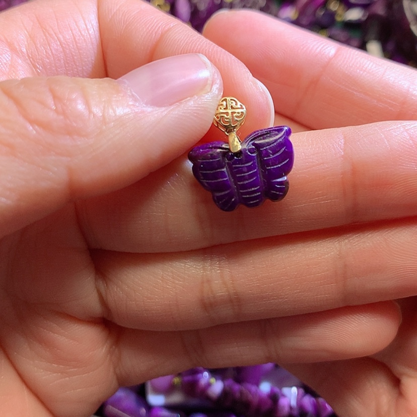 【闪购商品】苏纪石（舒俱来）吊坠18K金镶嵌