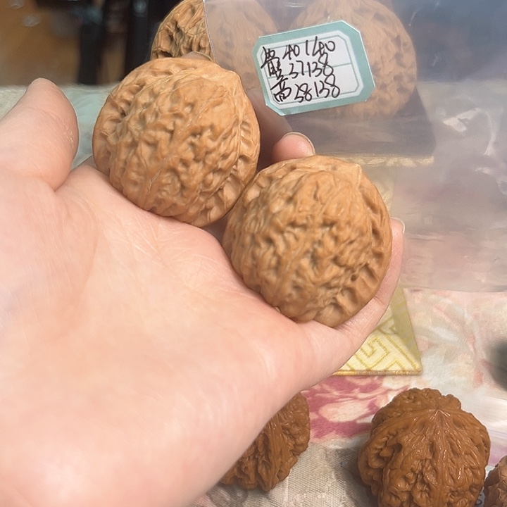 文玩核桃把件非嫁接将军帽