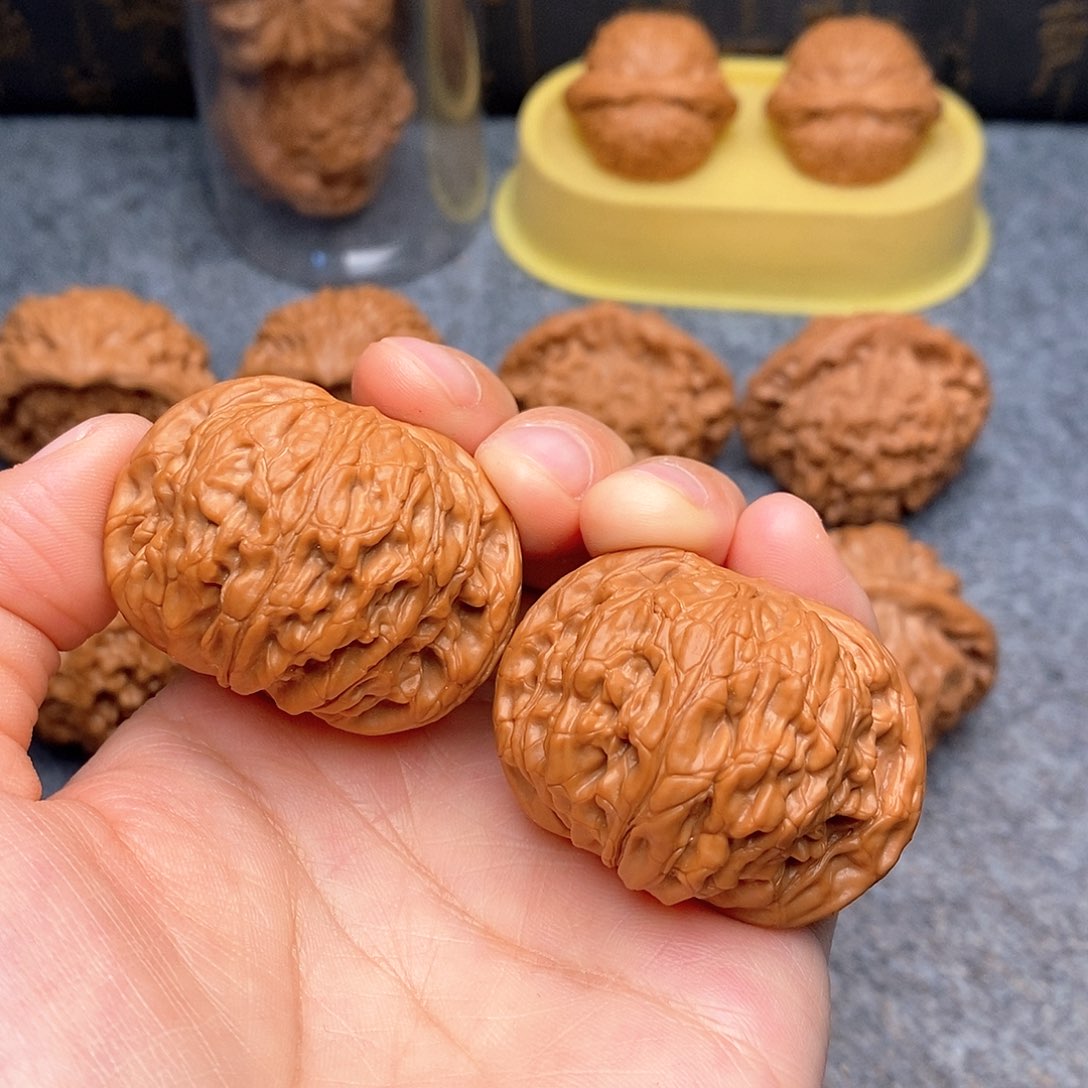 文玩核桃把件山地磨盘42尺