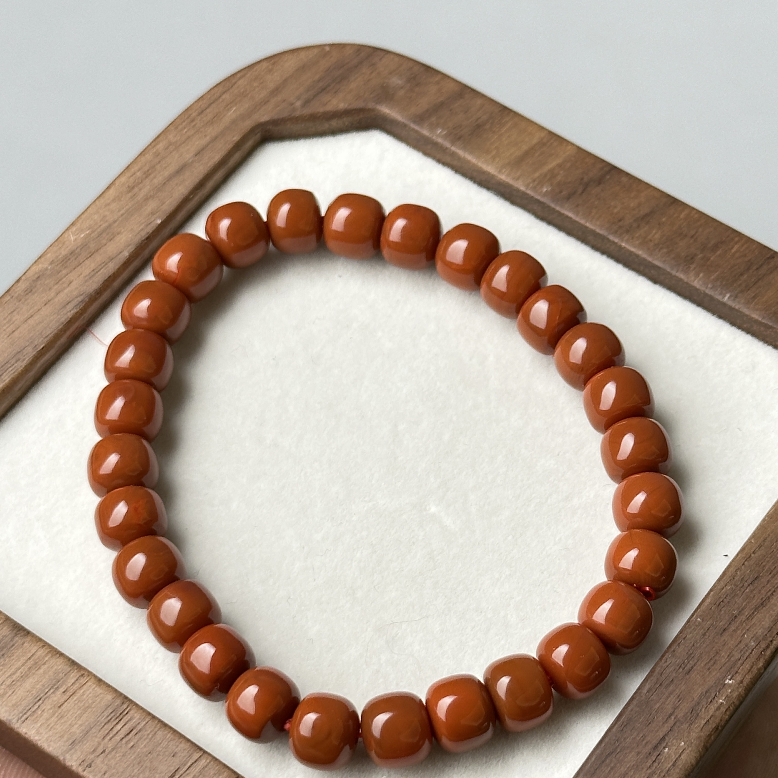 约8mm南红玛瑙老型珠手串