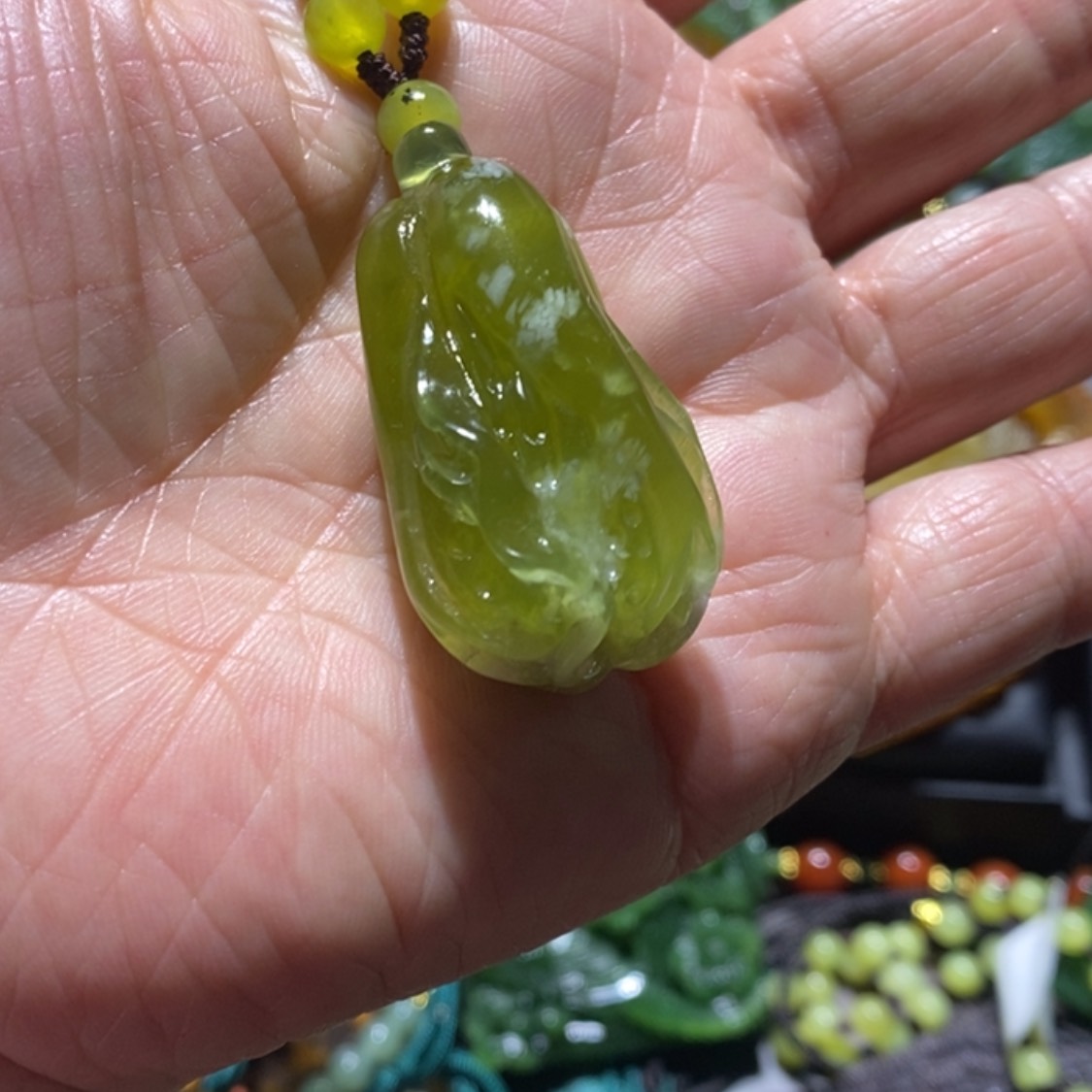 【闪购商品】岫玉毛衣链未镶嵌