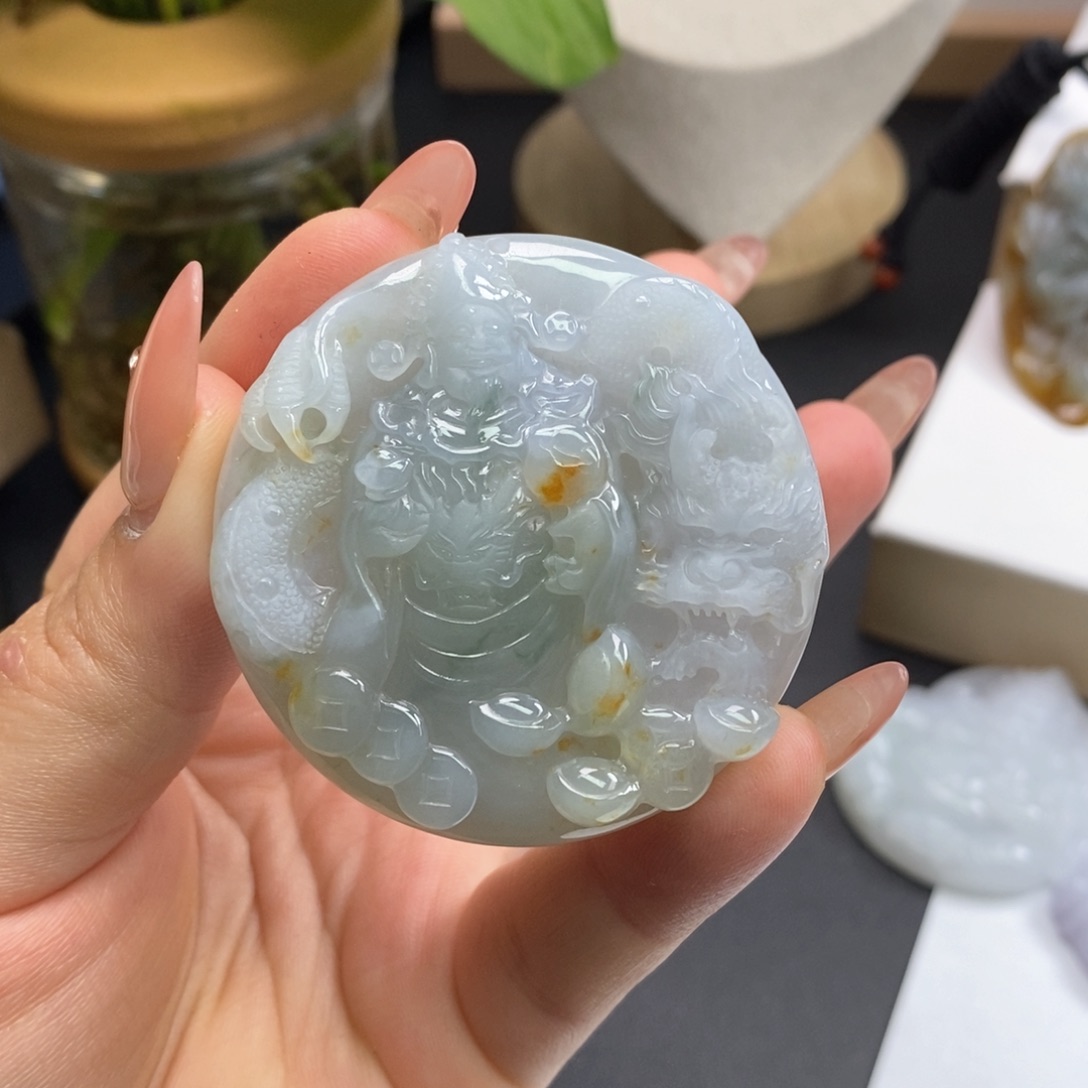 翡翠颈饰未镶嵌缅甸天然翡翠