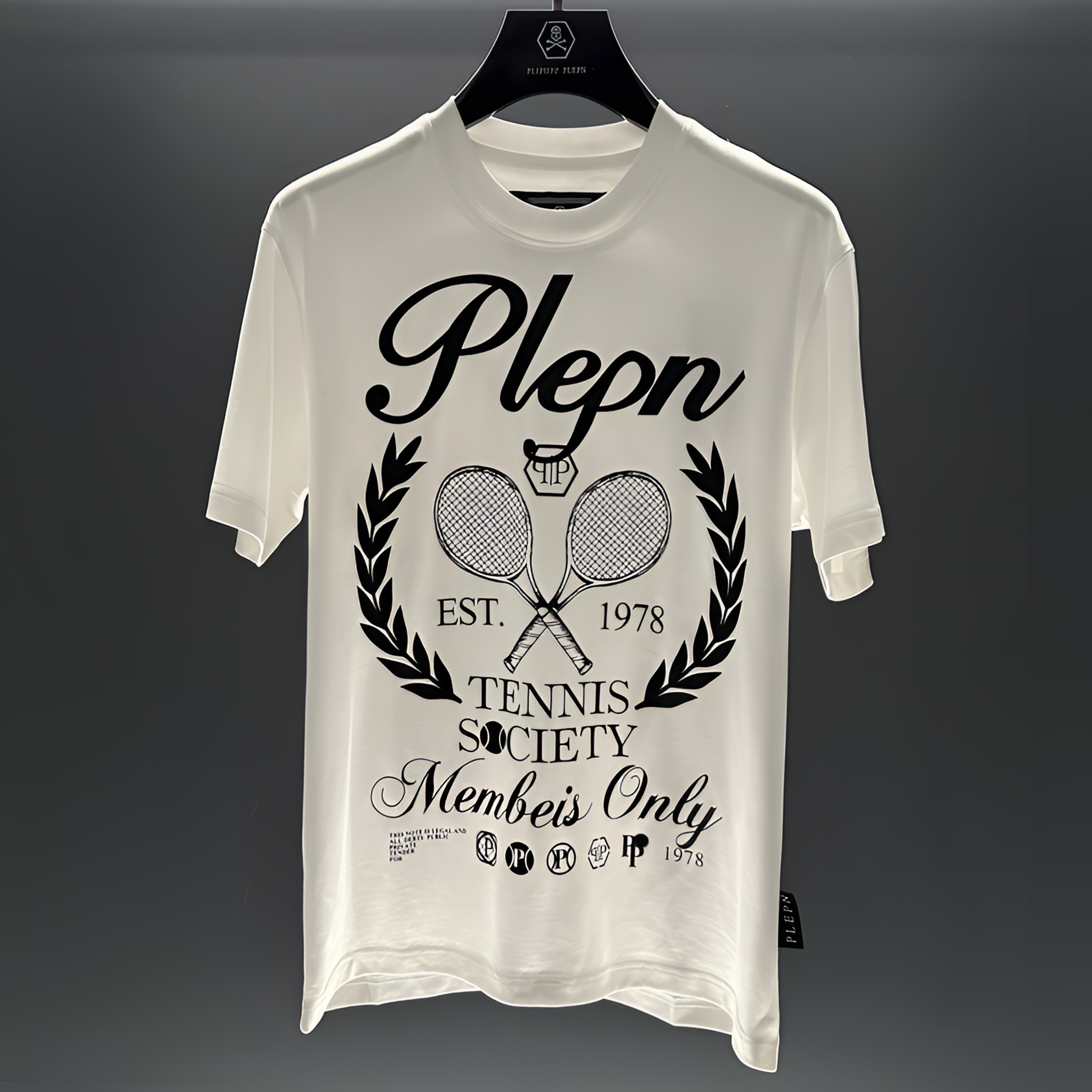 PLIPHPP PLEPN网球麦穗经典款修身休闲高级百搭时尚短袖圆领T恤