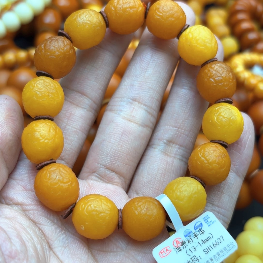 琥珀手链未镶嵌蜜蜡