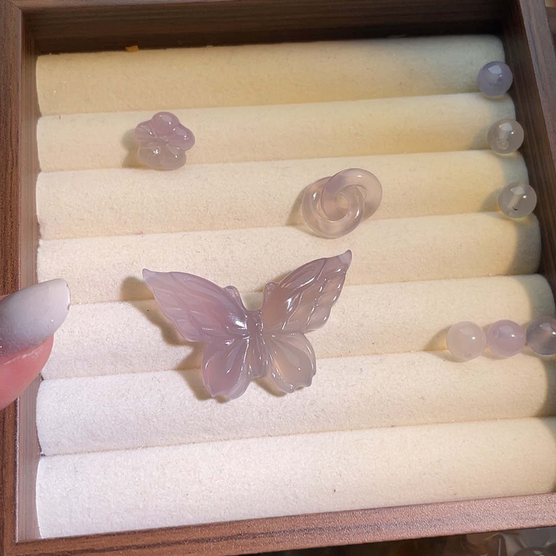 ****.玛瑙/玉髓合金颈饰