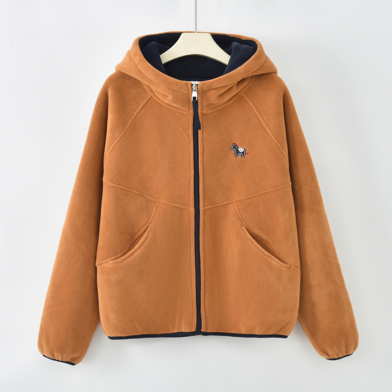 JYP-[保暖穿搭]2025冬季加绒保暖拼接时尚连帽短外套HT-2705