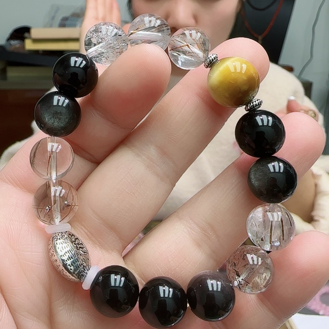 水晶手链未镶嵌原创水晶