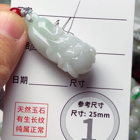 翡翠颈饰未镶嵌白菜