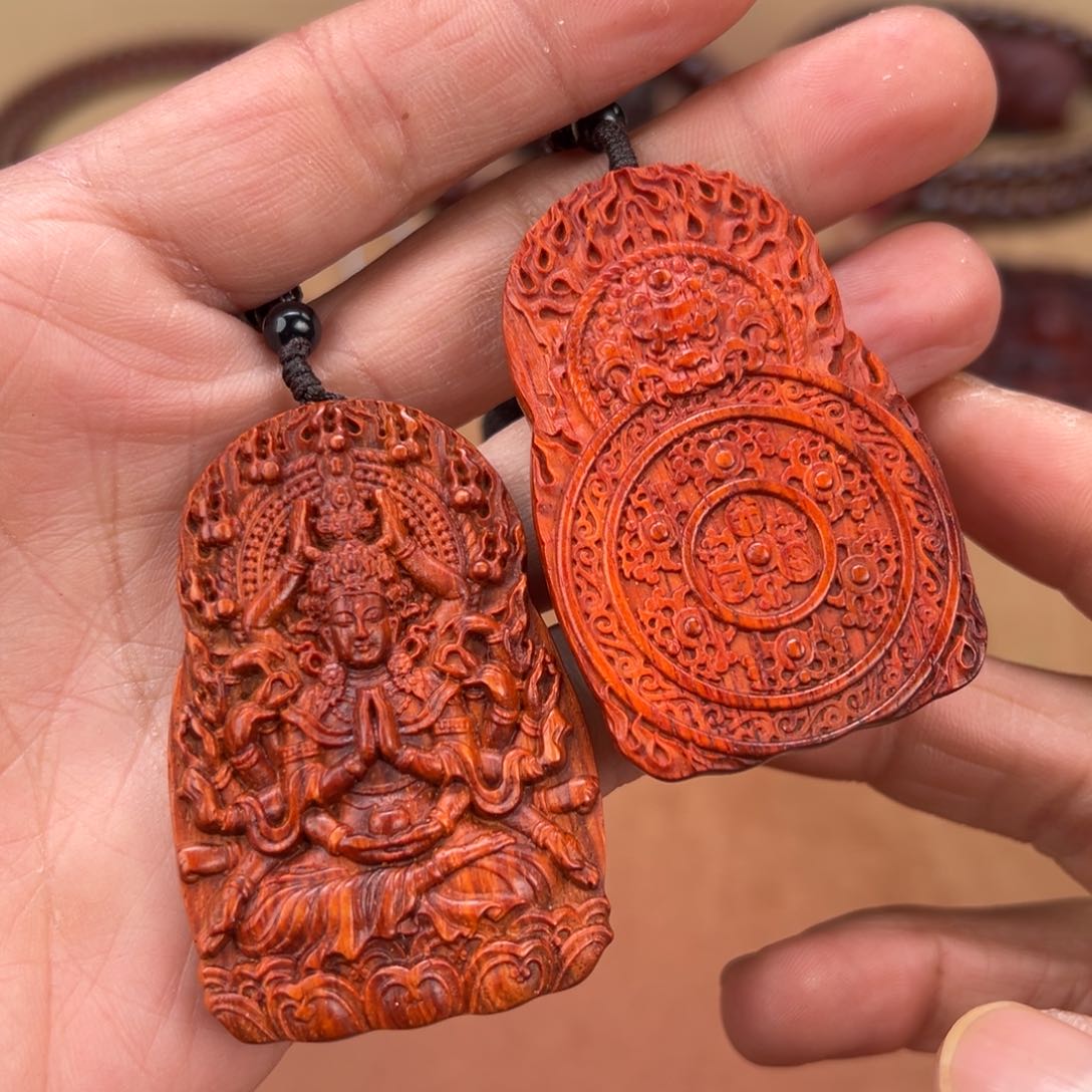 檀香紫檀（小叶紫檀）无事牌千手观音461，48.8款