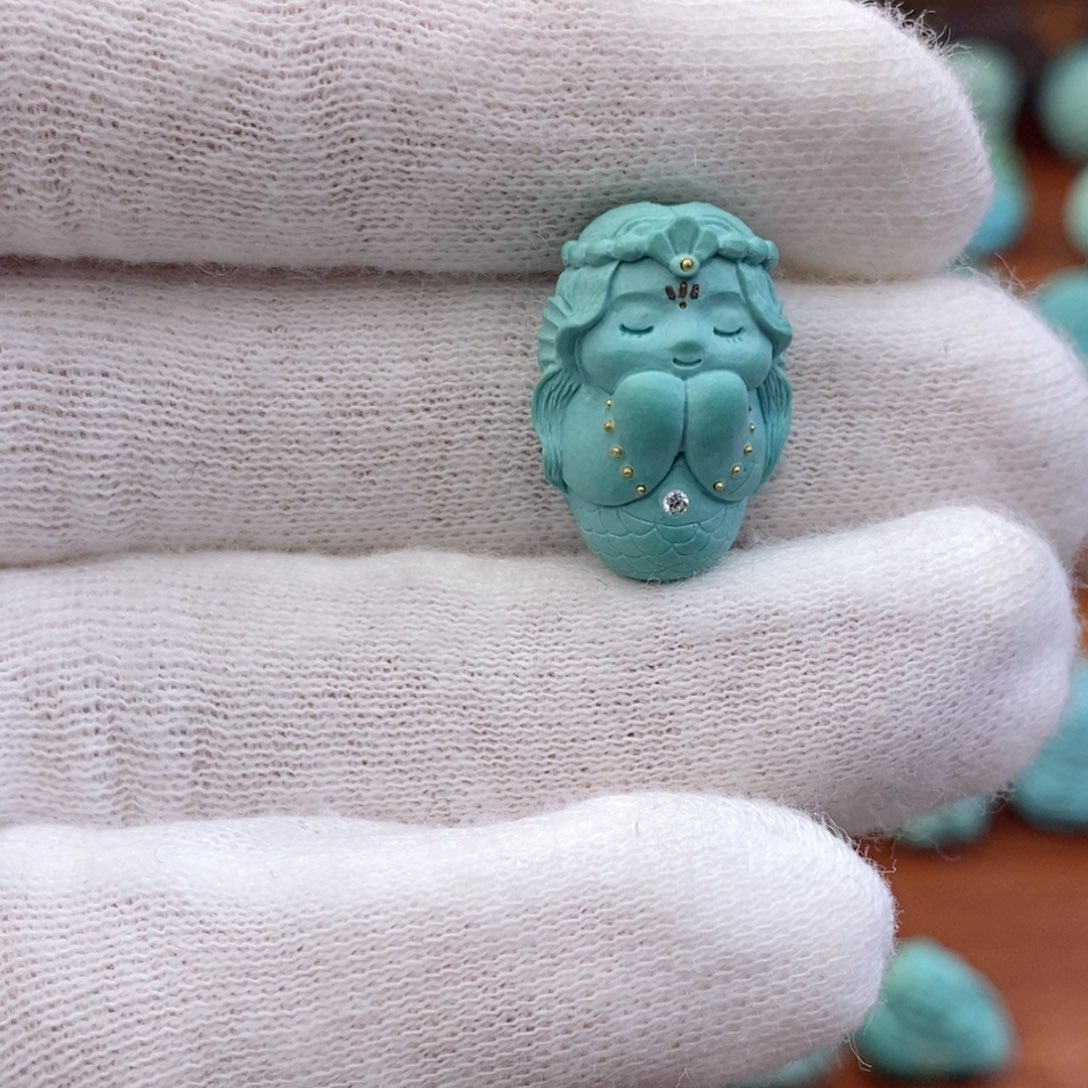 绿松石未镶嵌珠宝奇石