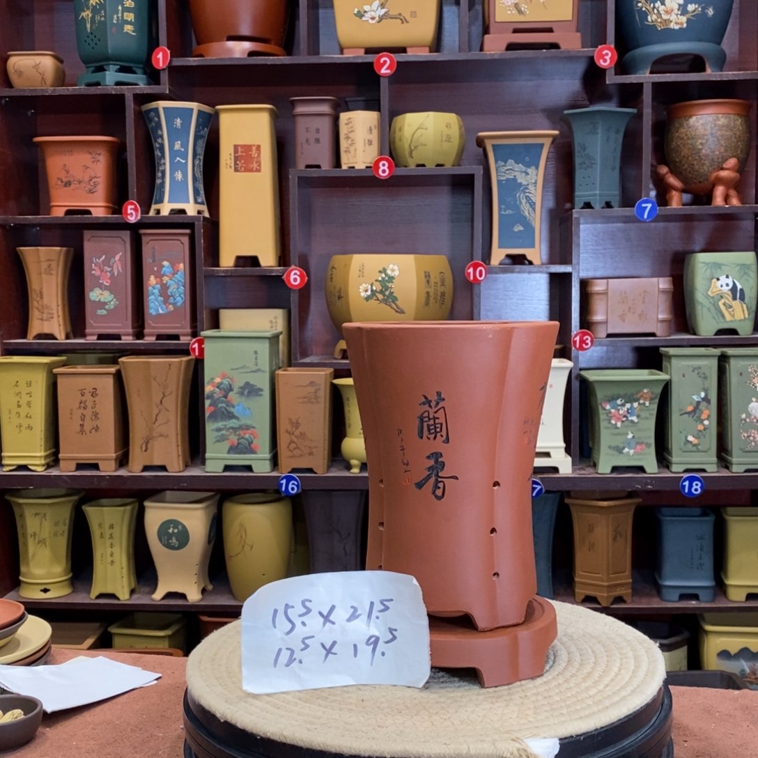 紫砂花盆紫砂花盆