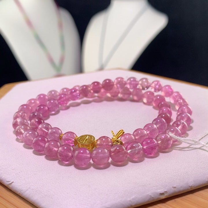 双色碧玺手链未镶嵌