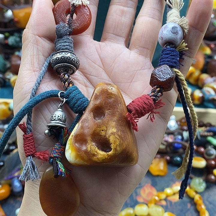 蜜蜡未镶嵌项链项链