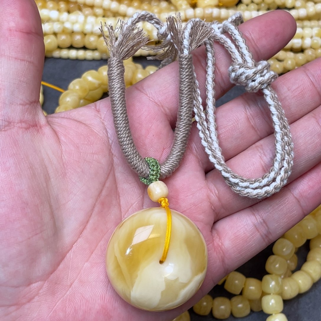 蜜蜡裸石未镶嵌蜜蜡平安扣18.8g