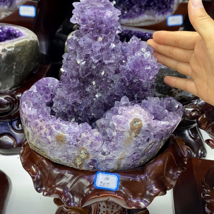 摆件未镶嵌紫晶小潘