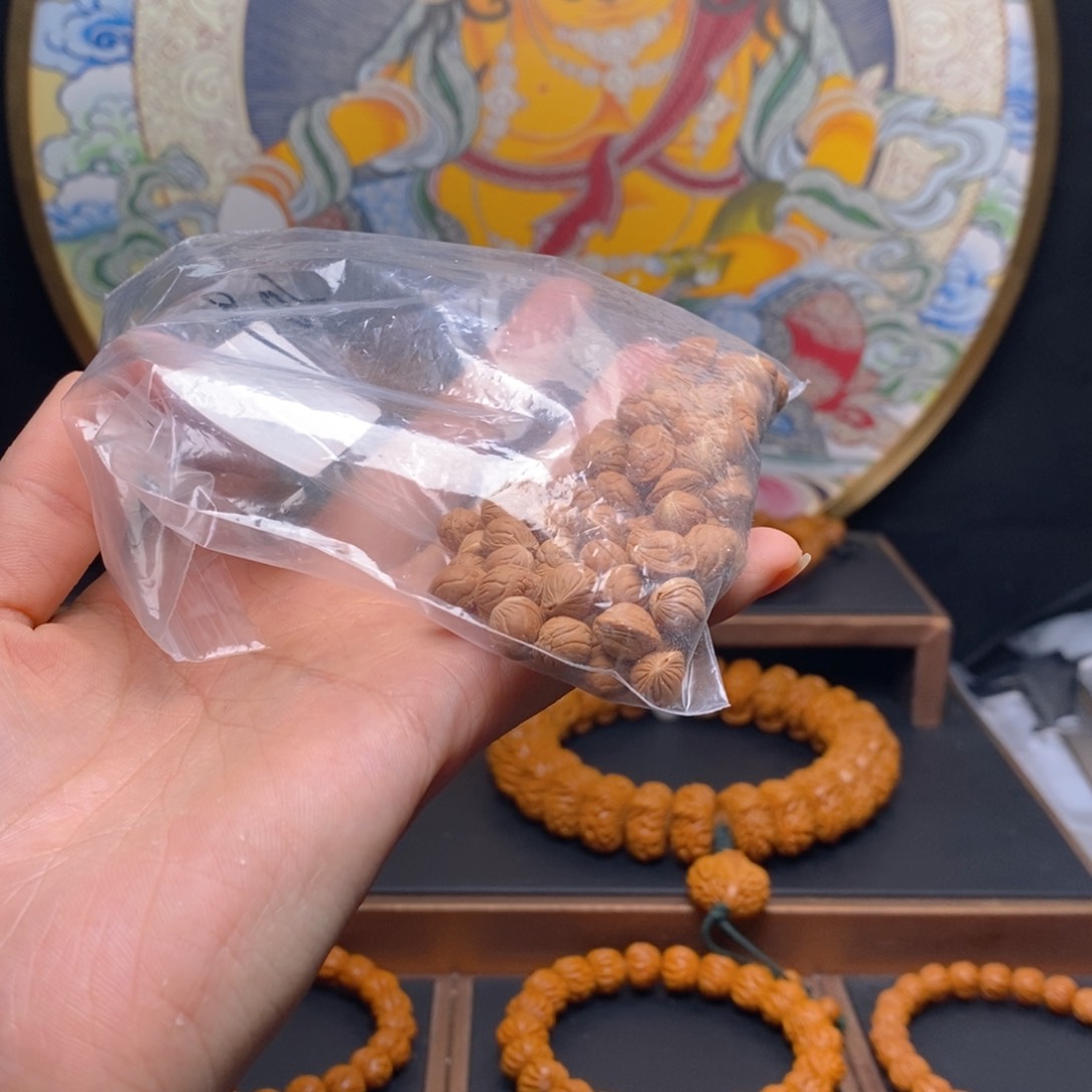 手串桃核如*龙纹桃核野生籽