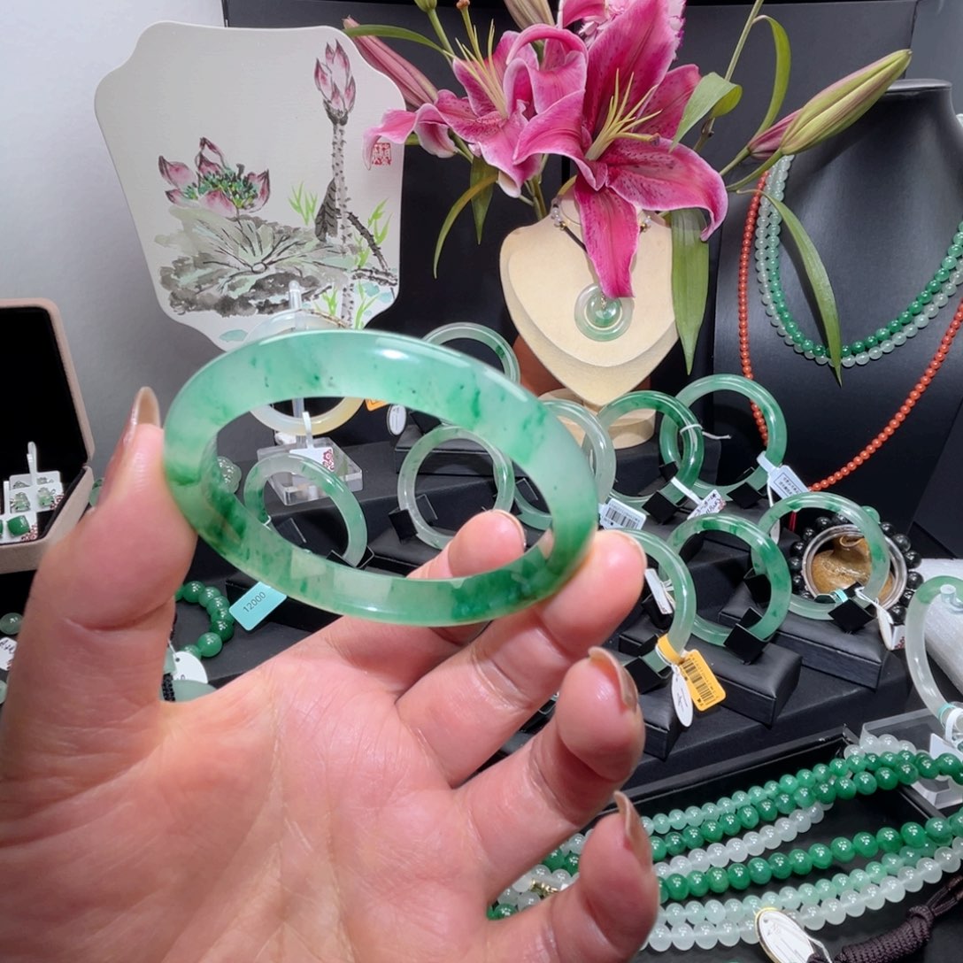 合金手镯石英质玉（非洲翠）