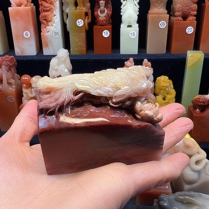 寿山石印石寿山石手工雕刻