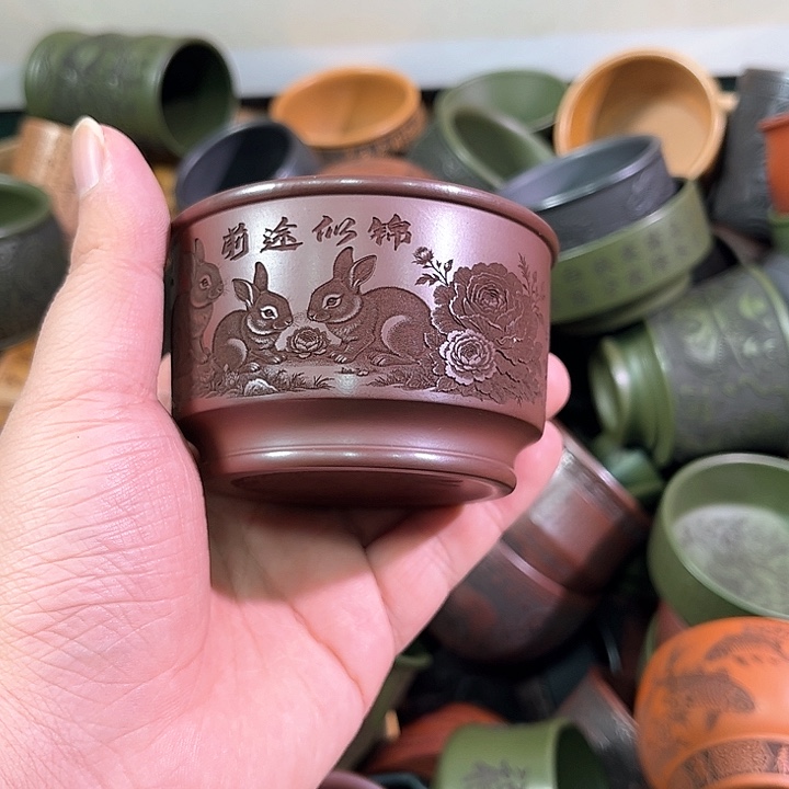 茶杯紫砂全手工紫砂主人杯