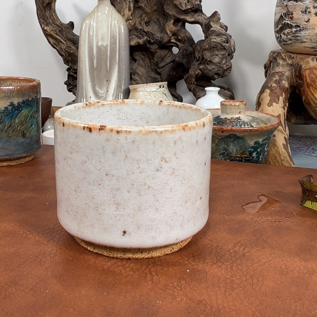 走***路杯子瓷景德镇匠心窑原创手工工艺制作